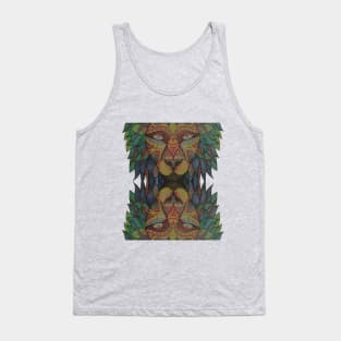 Tribal Lion Head Tank Top